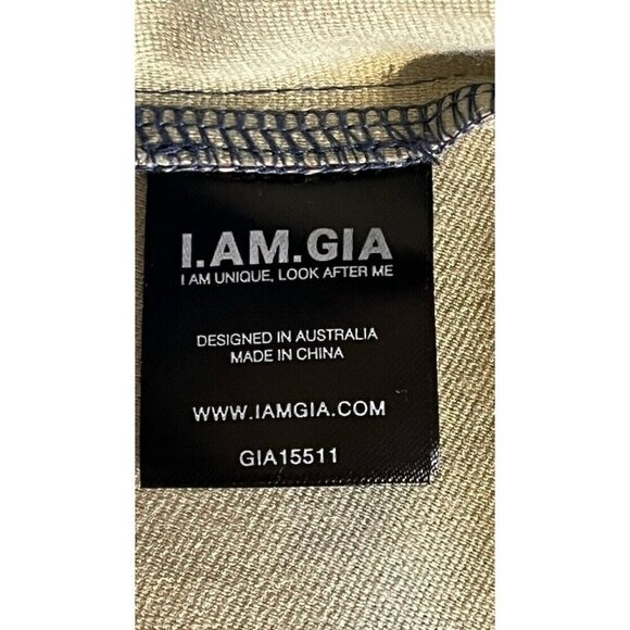 New L.AM.GIA Washed Navy Blue Faux Vegan Leather Stretch Flared Leg Pants - Picture 10 of 10